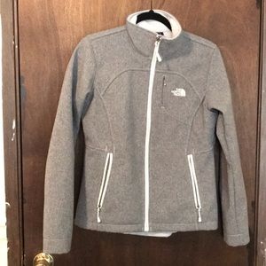 Light Gray North Face Apex Jacket